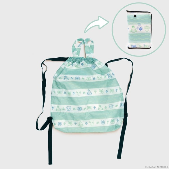 Nintendo - Animal Crossing - Culturefly Foldable Backpack (Bag) - Picture 4 of 4